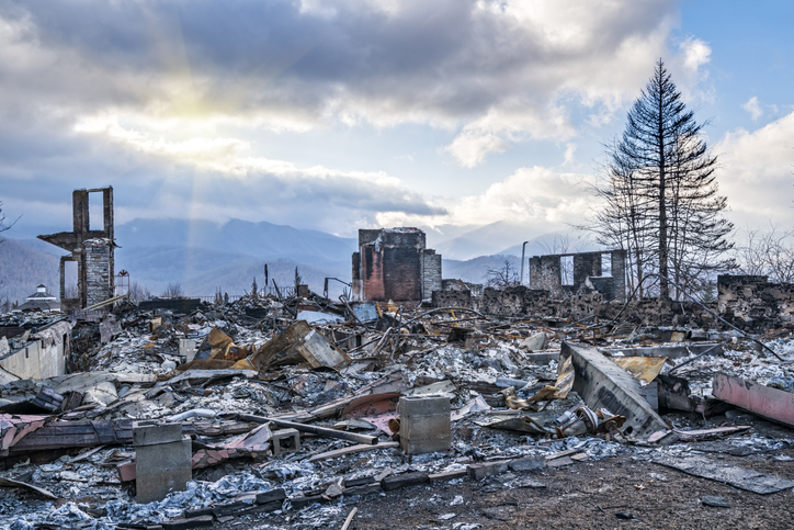 Smoky Mountain Fire damage